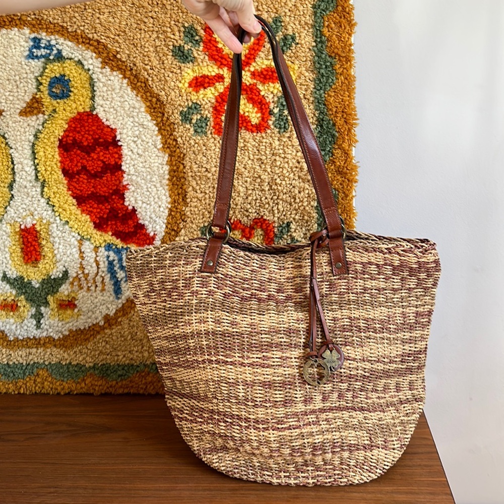 Lucky Brand Woven Market Shoulder Bag
